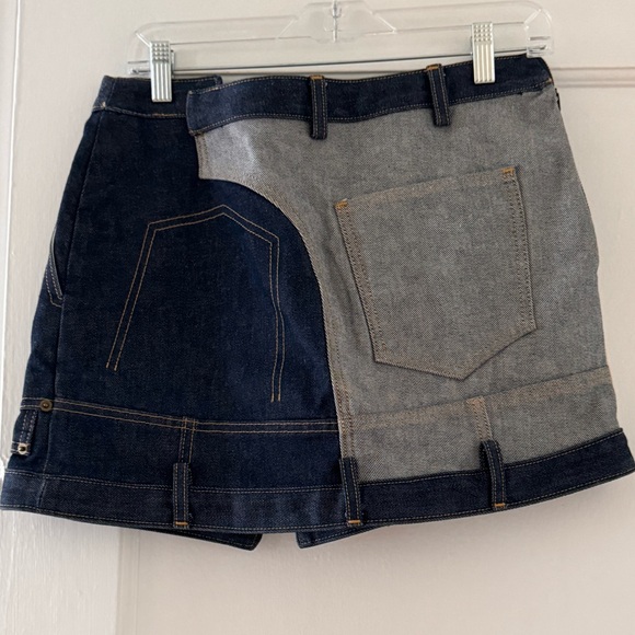 MONSE Upside Down Denim Mini Skirt - Picture 11 of 13